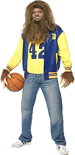 Teen Wolf Beavers 42 Scott Howard Werewolf Basketball Jersey Complete Costume 