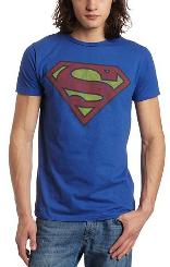 Superman Distressed Retro Logo T-shirt for Men