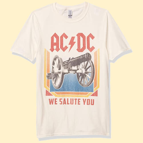 AC/DC Mens Logo Raglan T-Shirt
