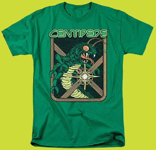 Atari Centipede T-shirt, Green