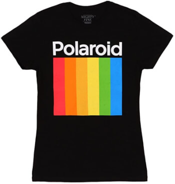 Polaroid T-shirt, Black