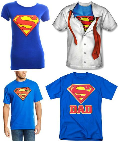 superman t shirt black and red