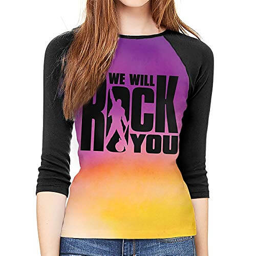 Women's Queen We Will Rock You T-shirt, Long Sleeves